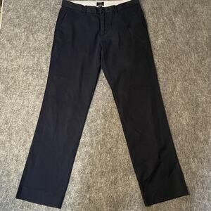 Gap Khakis Pants Mens 33x32 Navy Straight Fit Wrinkle Resistant Casual Chino